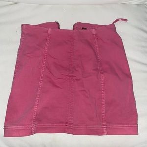 Free People pink mini skirt